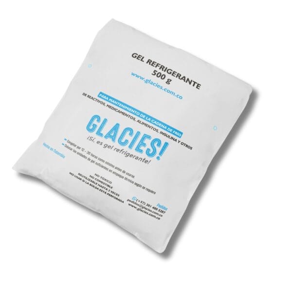 Gel Refrigerante Calidad Premium de 500 gamos Glacies