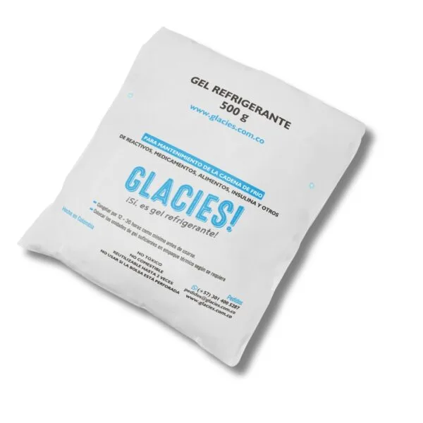 Gel Refrigerante Calidad Premium de 500 gamos Glacies